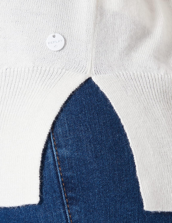 Replay Damen Pullover S 001 White, S 001 White