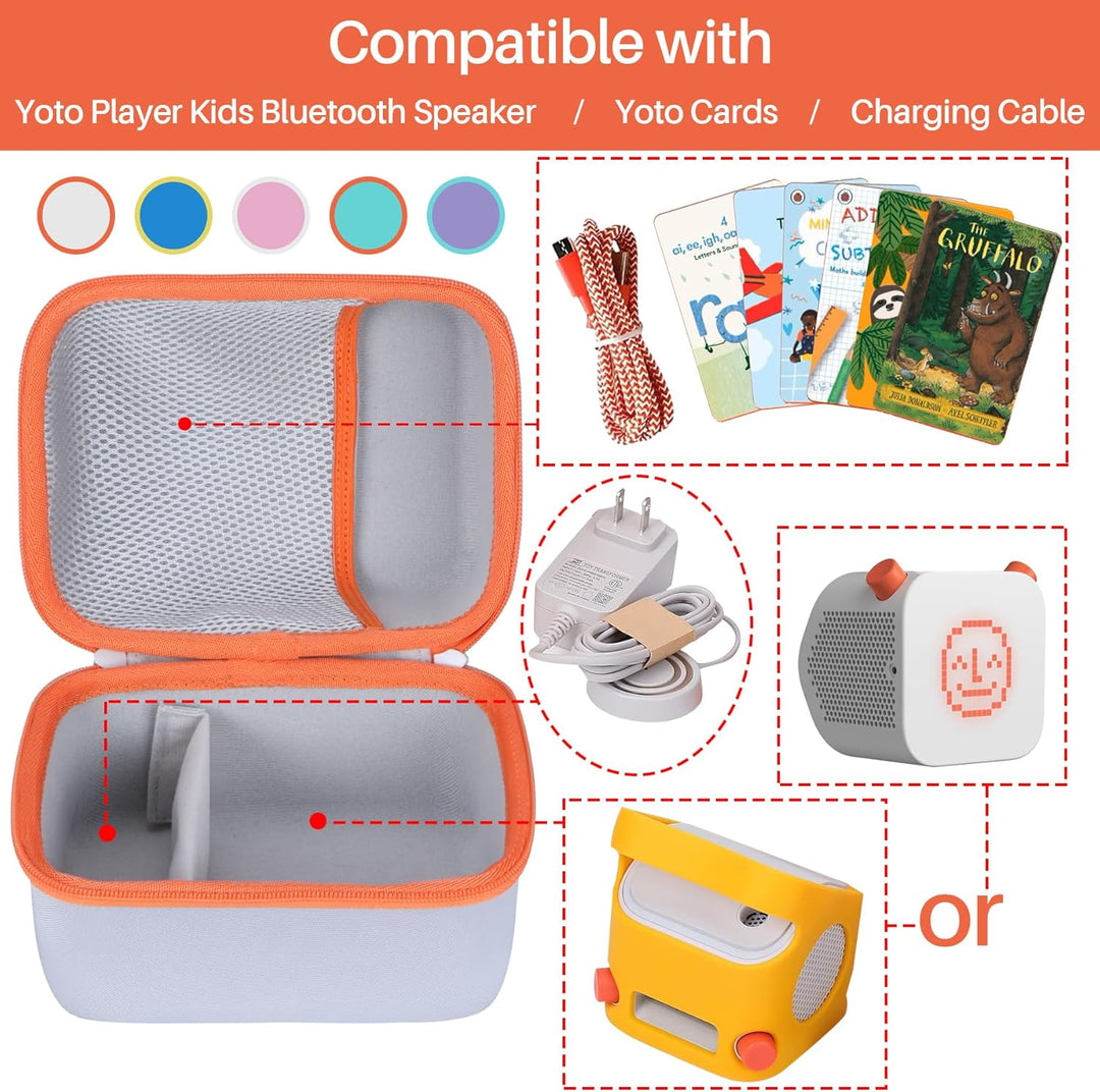 Lebakort Hart Reise Schutz Hülle Etui Tasche für Yoto Player Kinder Bluetooth-Audiolautsprecher für