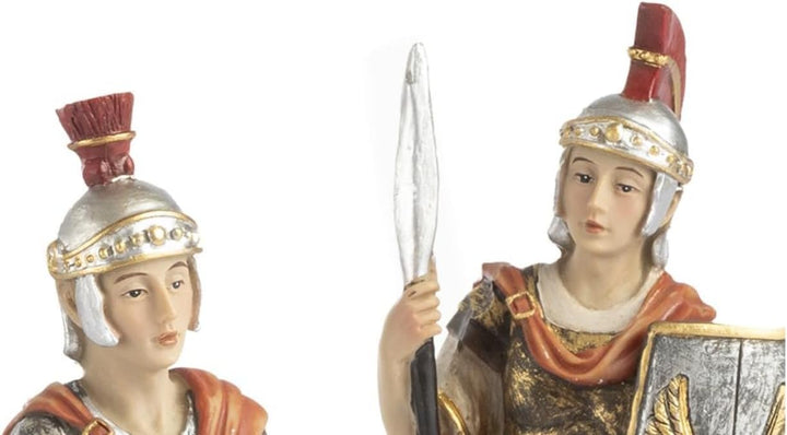 2 Stück sortiert Soldat römischer Zenturione 15,8 cm aus Kunstharz, Figuren für Krippe, Sammeln