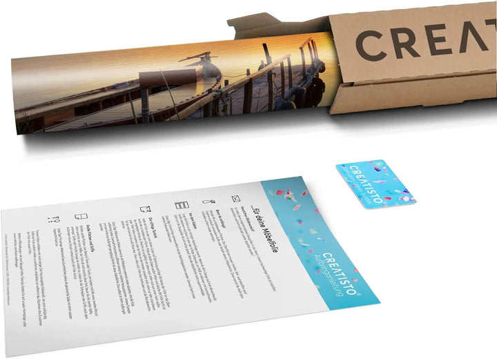 Fenster-Folie Sichtschutz I Folie für Fenster Deko - Fensterbild selbstklebend I Deko für Bad, Küche