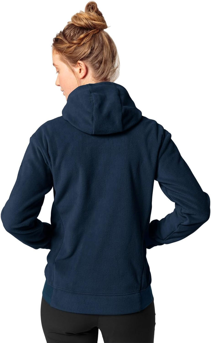 VAUDE Damen Women's Neyland Fleece Hoody Jacke 36 Dark Sea, 36 Dark Sea