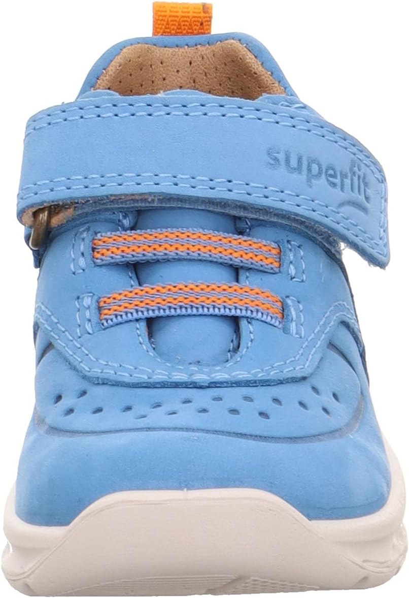 Superfit Jungen Breeze Lauflernschuhe 21 EU Hellblau Orange 400, 21 EU Hellblau Orange 400