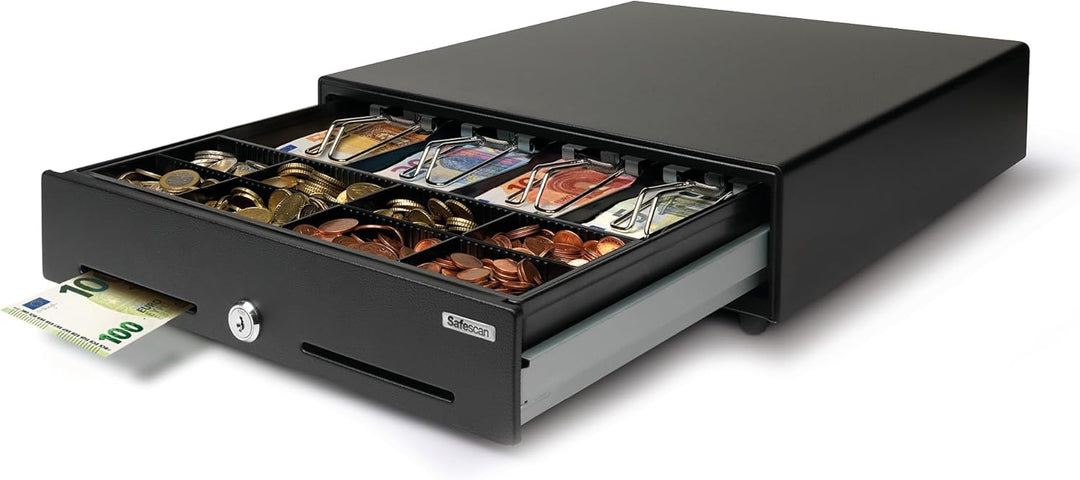 Safescan SD-3540 Standard-Duty Kassenschublade mit 4 Fächern für Banknoten und 8 für Münzen - Kassen