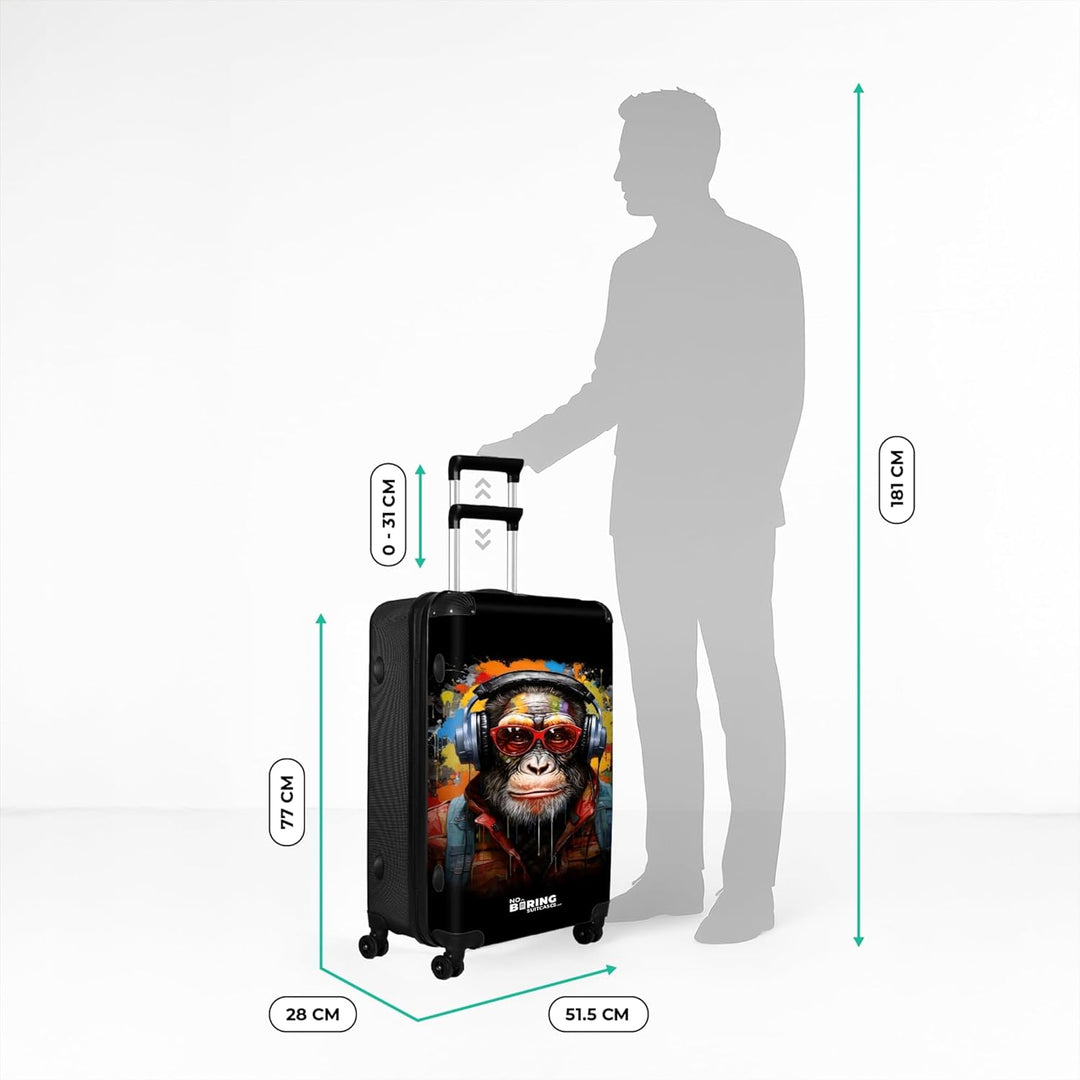 Koffer XL Gross 77x51.5x28 cm Reisekoffer mit Rollen Leicht Trolley grosser Hartschalenkoffer Rollko