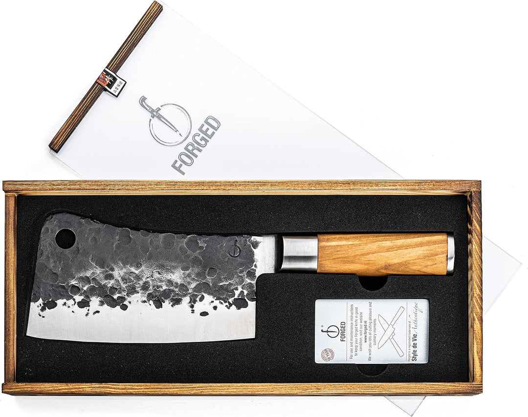 Forged Hackmesser Chinesisches Kochmesser 17,5cm, handgefertigt, in