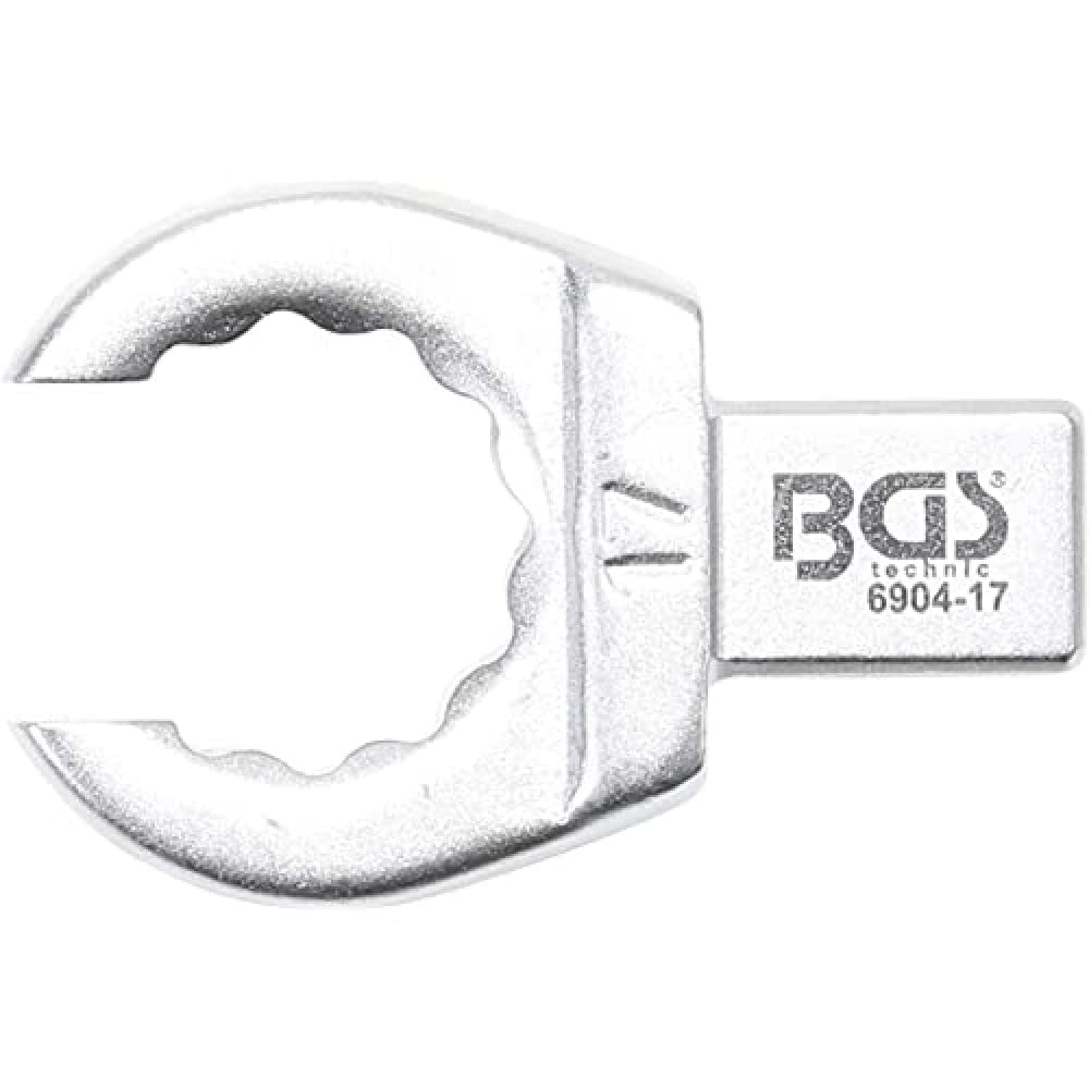 BGS 6904-17 | Einsteck-Ringschlüssel | offen | 17 mm | Aufnahme 9 x 12 mm, 17 mm