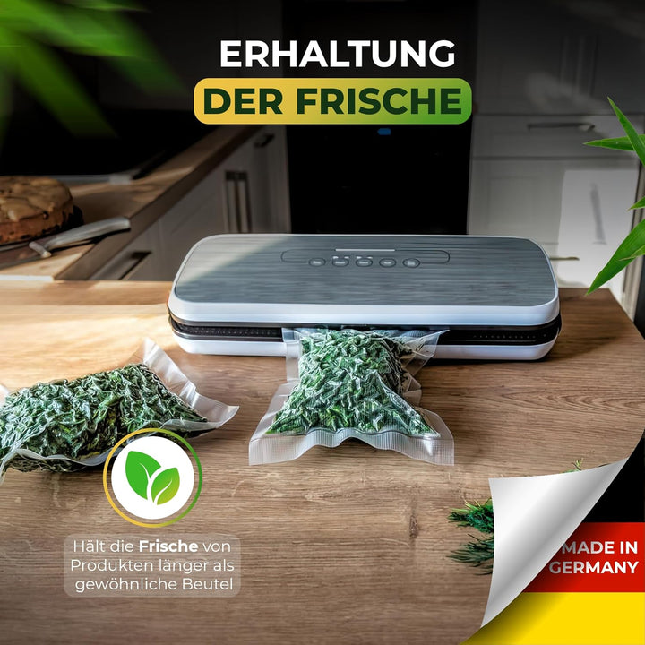 BOLSEMACK Vakuumierbeutel 20x30cm - Vakuumbeutel 100 Stück für alle Vakuumierer & Lebensmittel Vakuu