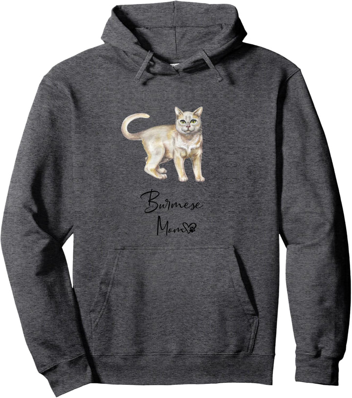 BURMESE MOM Mama Katze Katzenmama Frauchen Burma-Katze Pullover Hoodie