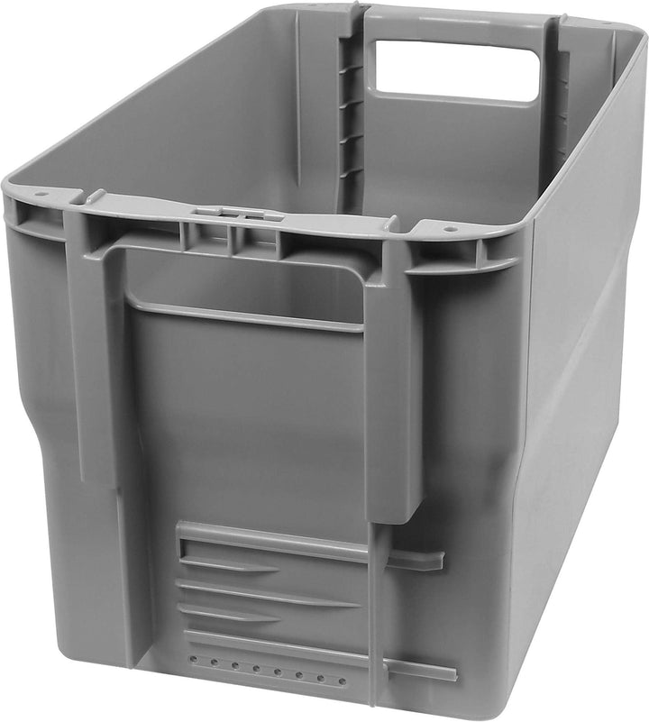 Postkiste Briefbehälter Typ 2 Stapelbox Postbehälter mit Einsteckfach Grösse 1 Stück Grau 1 Stück, G