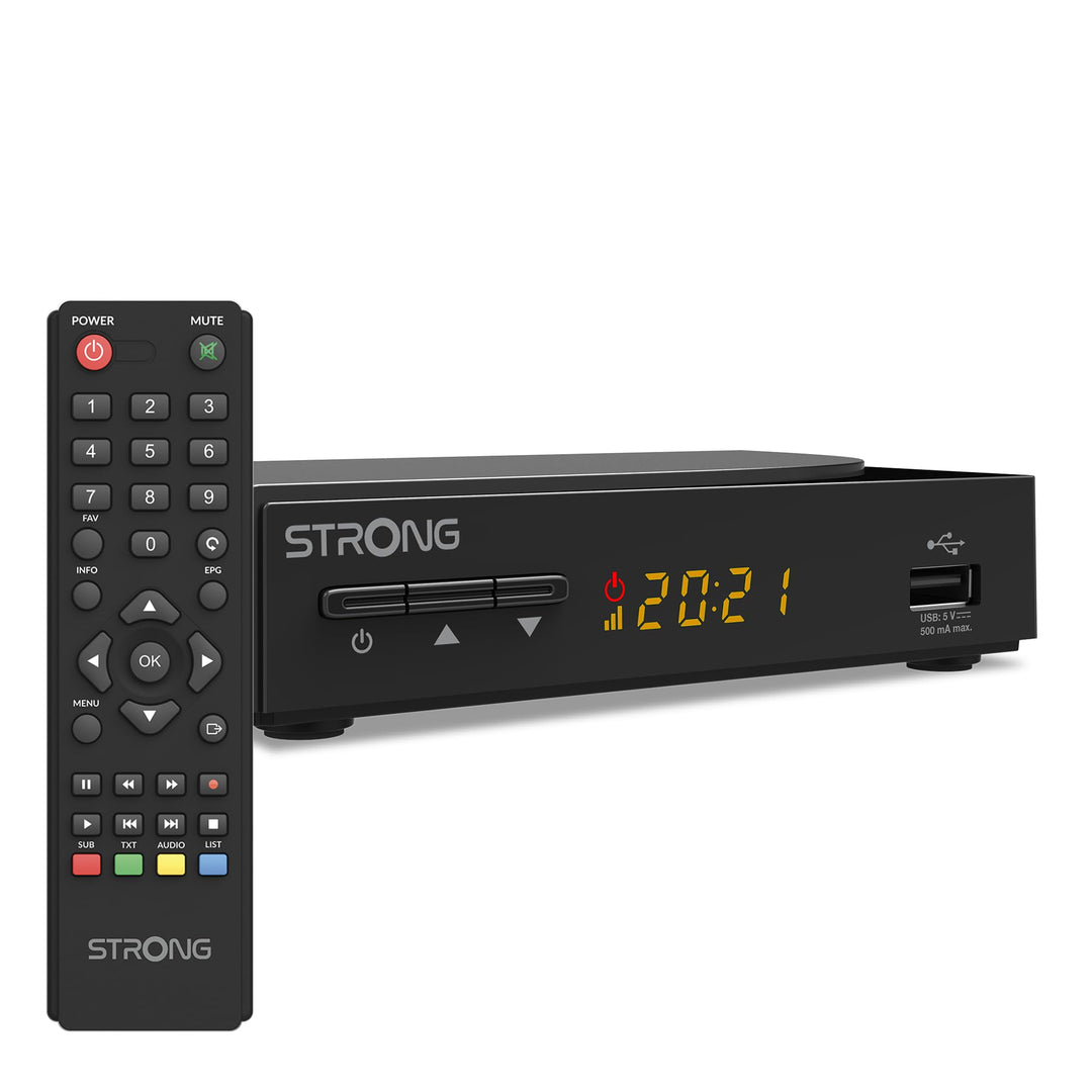 STRONG SRT 3030, Kabelreceiver, digitaler HD Kabel Receiver, DVB-C mit HDMI ud Scart Anschluss. Ener