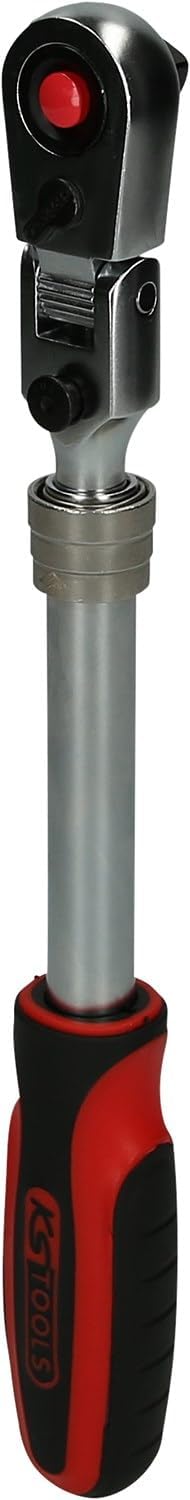 KS Tools 914.3820 3/8" SlimPOWER Teleskop-Gelenk-Umschaltknarre, 72 Zahn