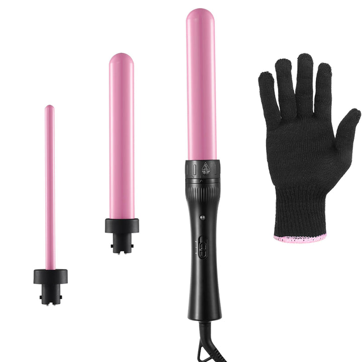 3 in 1 Lockenstab Set, Lockenstab Kleine Locken, 2-Temperatur, Verlängerung Design Hair Curler, Schn