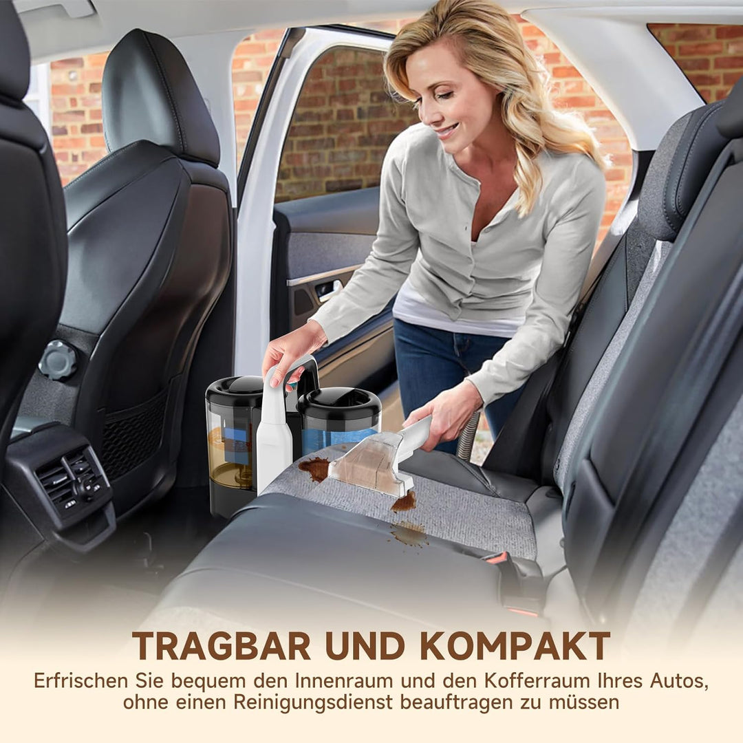 Polsterreiniger Gerät, 17Kpa Pro Power | Teppichreiniger Waschsauger mit Reinigungsmittel | 600W Nas