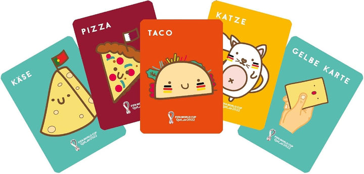 Blue Orange, Taco Katze Ziege Käse Pizza (FIFA-Edition), Partyspiel, Kartenspiel, 2-8 Spieler, Ab 8+