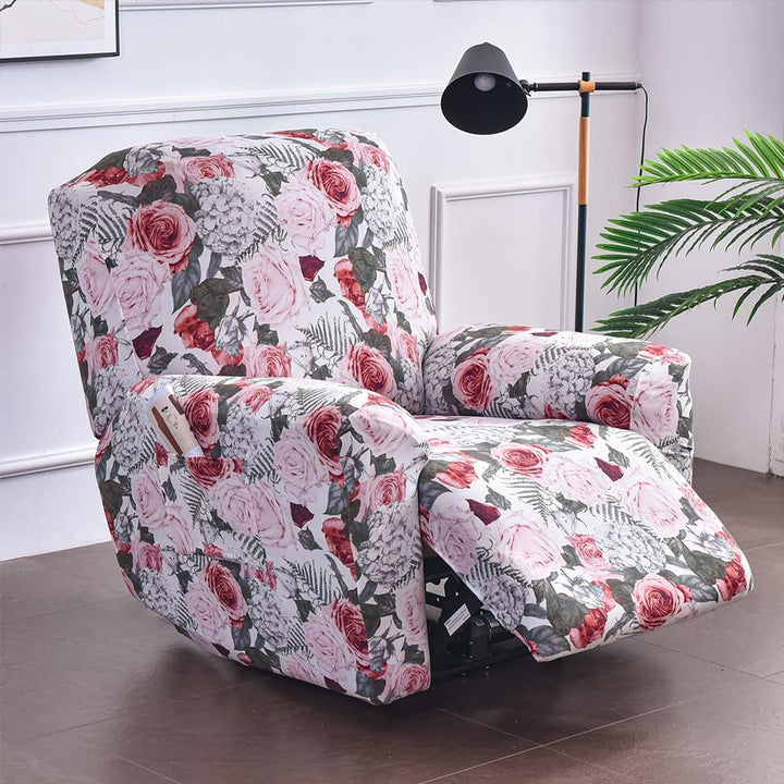 Sessel überzug Liegebezüge Stretch Sesselschoner relaxsessel Sesselbezüge 4 Stück Liegeschutz Sessel