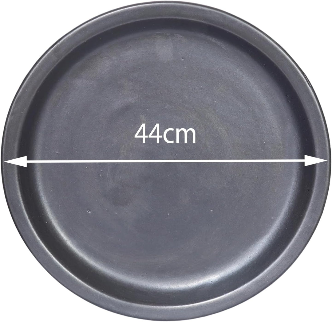 Teller/Untersetzer anthrazit glasiert 41cm