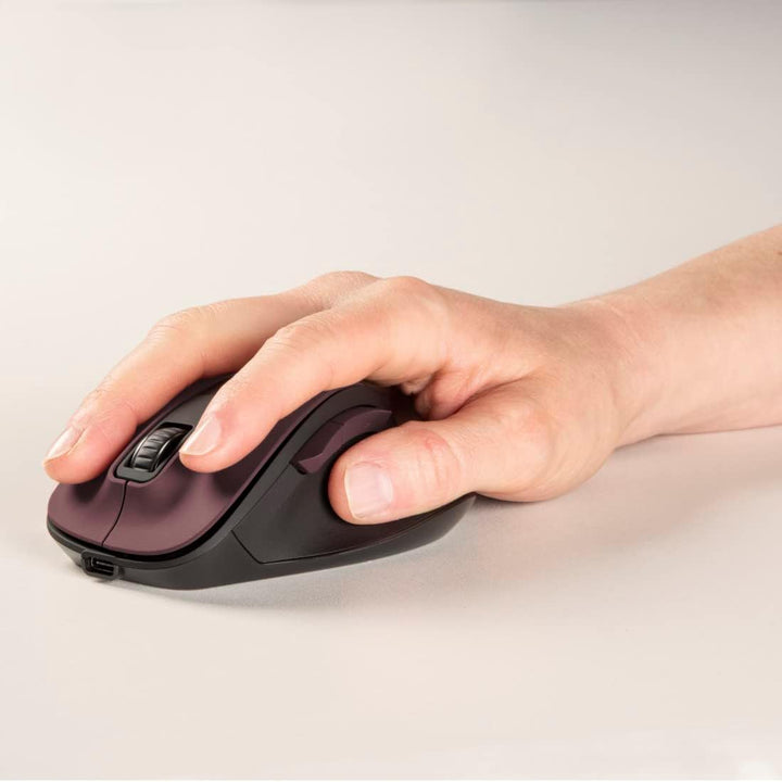 Hama ergonomische Maus (Funkmaus, 6 Tasten, 2,4GHz, BlueWave, 800/1200/1600dpi, optische Maus kabell