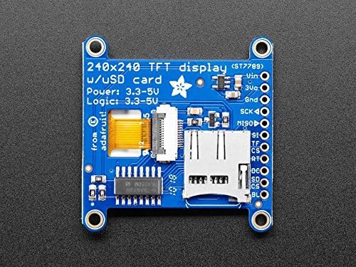 Adafruit 1.54" 240x240 Wide Angle TFT LCD Display with MicroSD (ST7789)