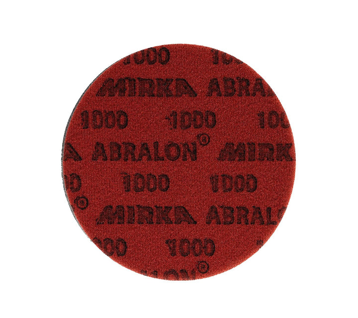 Mirka Abralon Schleifscheibe Polierscheibe Ø 150mm Klett 1000 Körnung, 20/Pack, zum Schleifen und Po