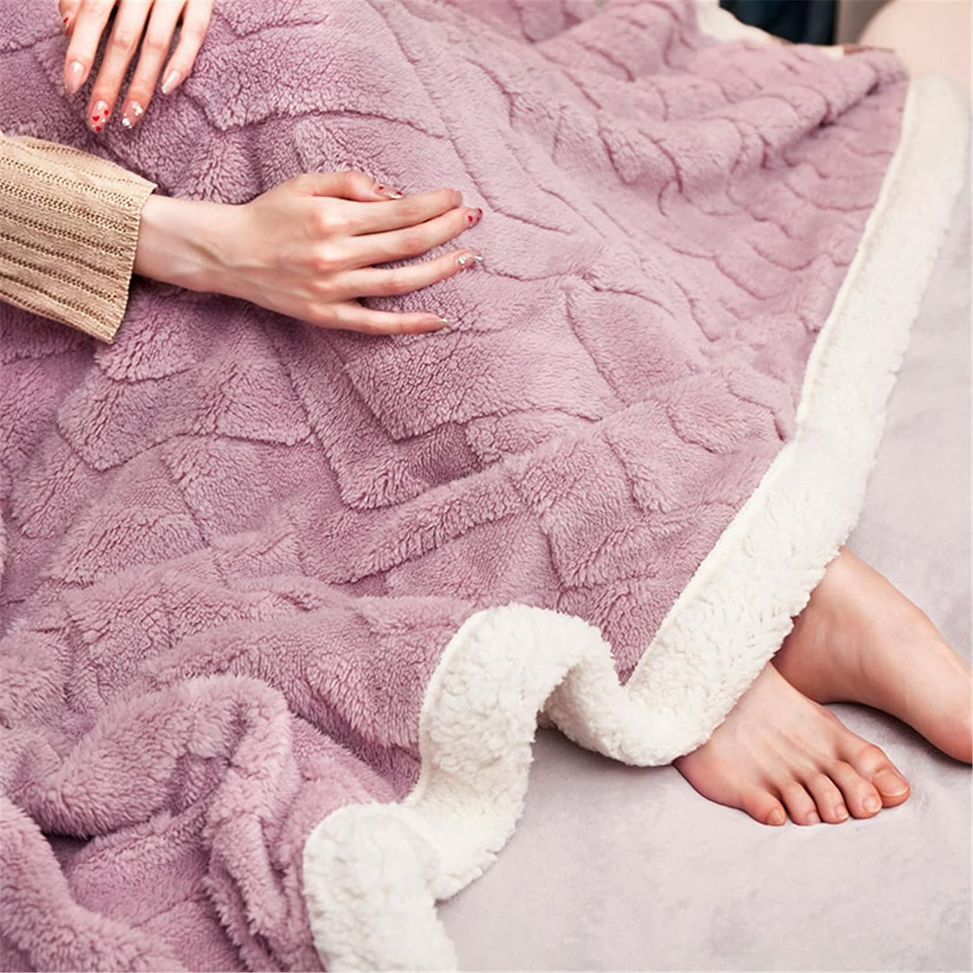 Hayisugal Flauschige Sherpa Kuscheldecke - hochwertige Schafdecke, super weiche Fleecedecke als Sofa