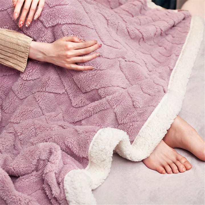 Hayisugal Flauschige Sherpa Kuscheldecke - hochwertige Schafdecke, super weiche Fleecedecke als Sofa