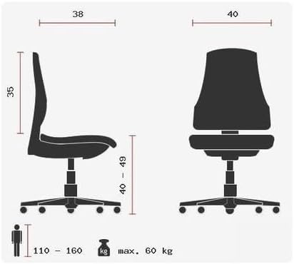 TOPSTAR Kinder Bürostuhl/Drehstuhl MAXX Kid Herzchen pink Rosa, Rosa