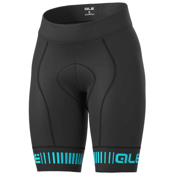 ALE' Damen Radhose Prr Strada XS Black/Turquoise, XS Black/Turquoise
