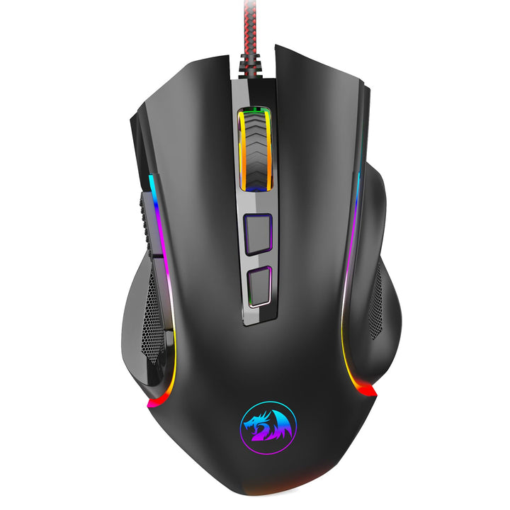 Redragon M602 Gaming Maus mit Kabel, Wired Computer Mouse Gaming mit Treiber, 7 Programmierbare Tast
