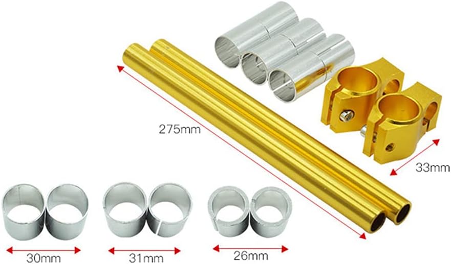 iSpchen Motorradlenker CNC Aluminium Cafe Racer Lenker Motorrad Lenker Verstellbar 26mm 30mm 31mm St