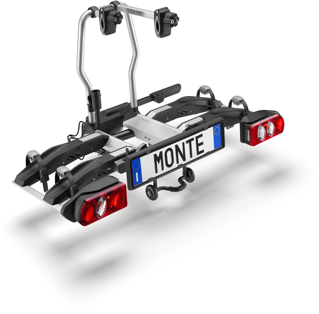 Elite99 Monte RAMP 2B, Unisex Fahrradträger für Erwachsene, Silber, Universal