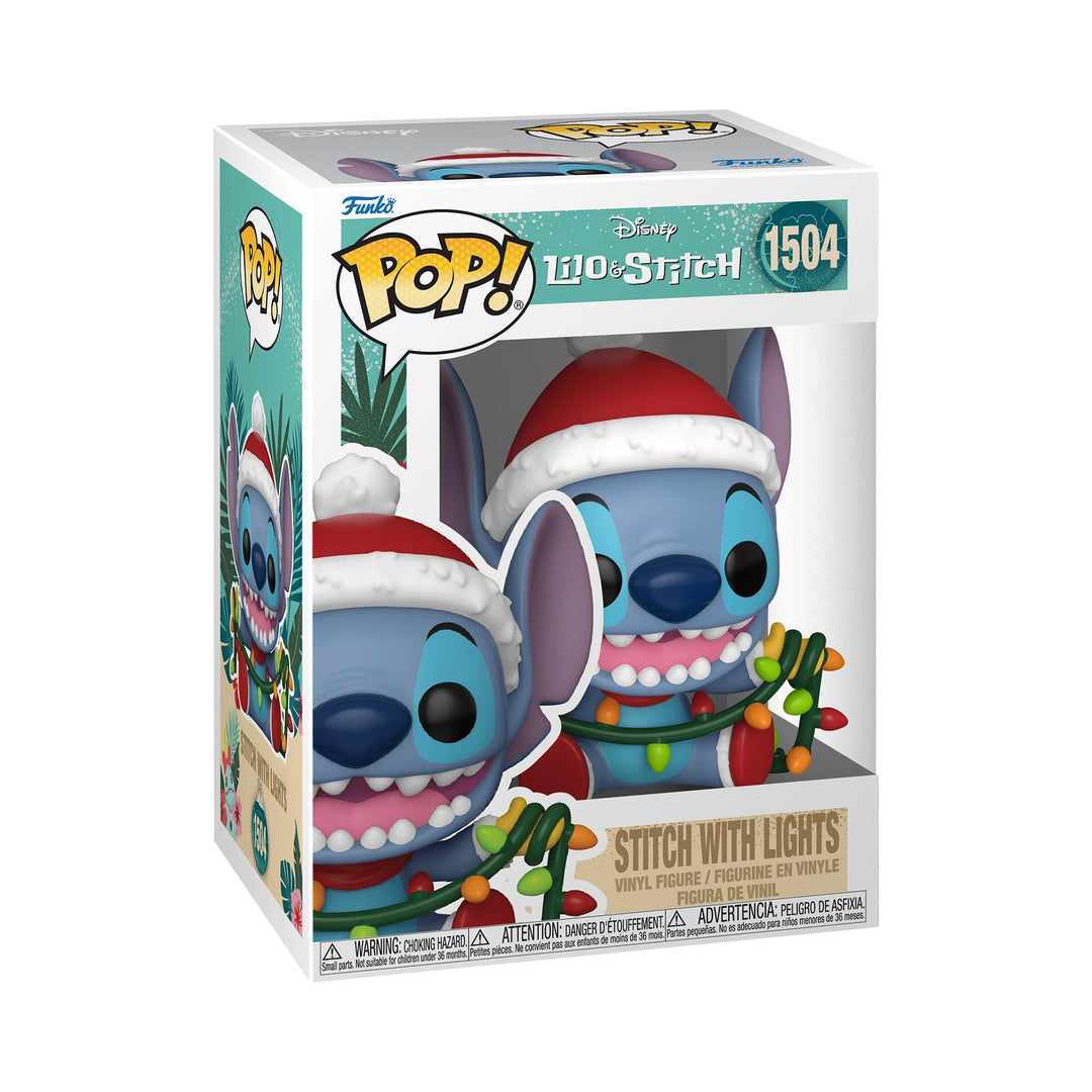 Funko Pop! Disney: Stitch Holiday – Stitch mit Lights - Lilo and Stitch - Vinyl-Sammelfigur - Gesche