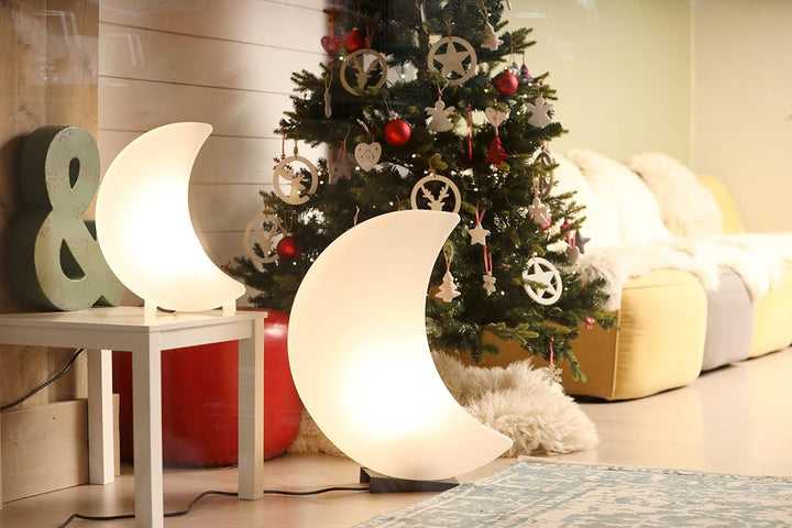 8 seasons design Shining Moon LED Mondlampe (60 cm, weiss) E27 Fassung inkl. Leuchtmittel in warmwei