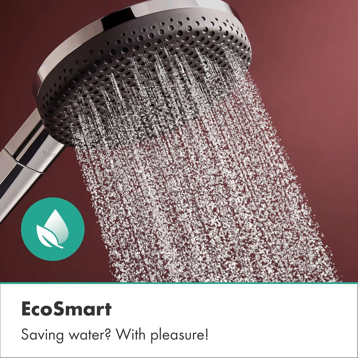 hansgrohe Raindance Alive Select S - Duschset mit Duschkopf wassersparend (EcoSmart, 3 Strahlarten i