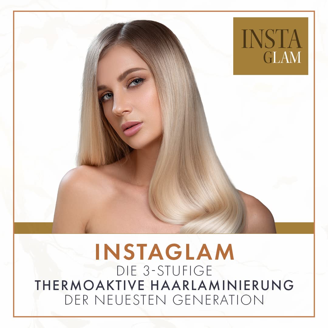 DIANA BEAUTY CREATIVE - Set INSTAGLAM für die Haar-Laminierung I Priming Shampoo I Laminierfluid I F
