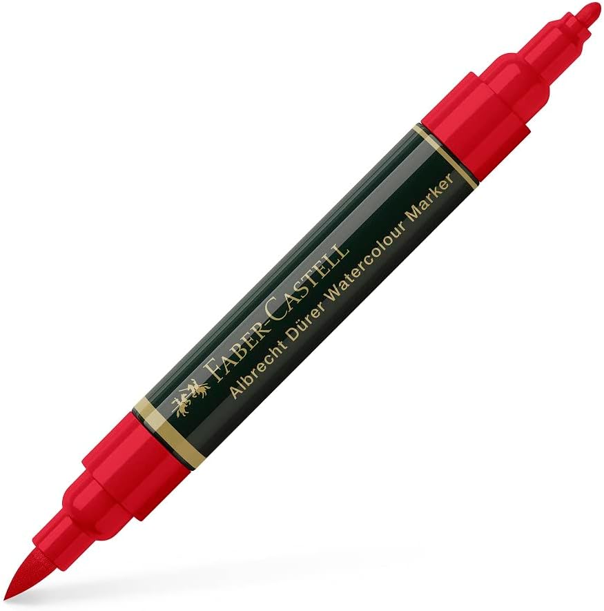 Faber-Castell 160320 - Aquarellmarker Albrecht Dürer mit Doppelspitze, 20er Etui, Marker mit Faser-