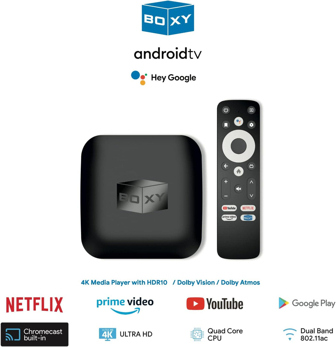 BOXY Android TV 11 Box Streaming Media Player | Dune HD Media Center | Dolby Vision & Atmos | Mini P