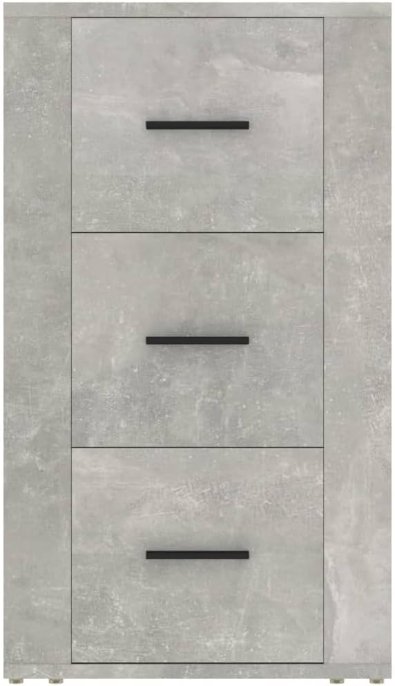 FIRBNUS Bücherschranks 40x33x70 cm Seitenschrank mit 3 Schubladen Beistellschrank Schubladenschrank