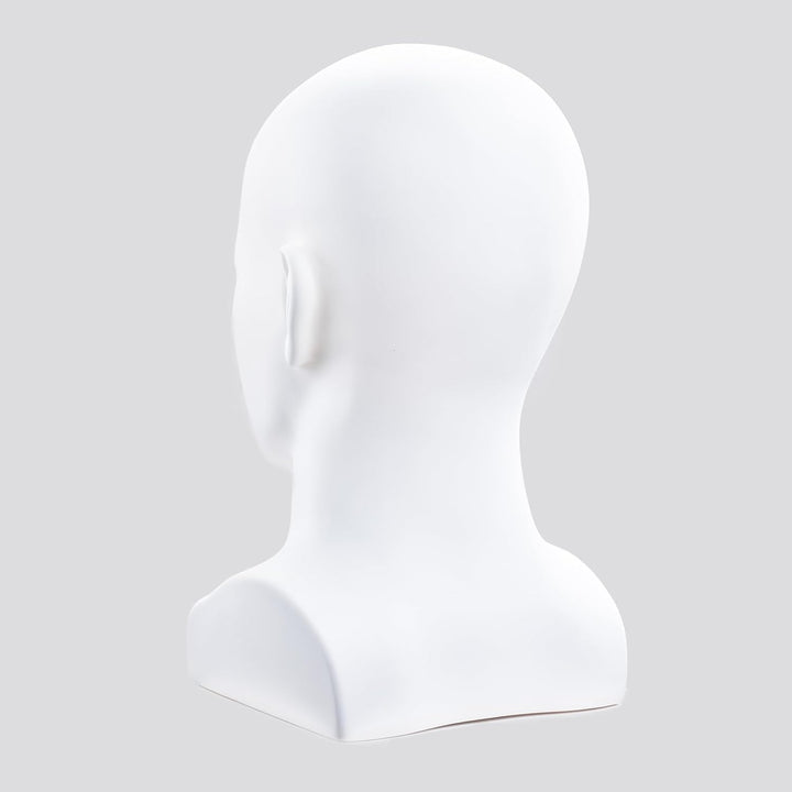Schaufensterpuppenkopf, männlich, glänzend, für Kopfhörer, Hüte, Perücken, Schmuck, Schwarz (L90YB-P