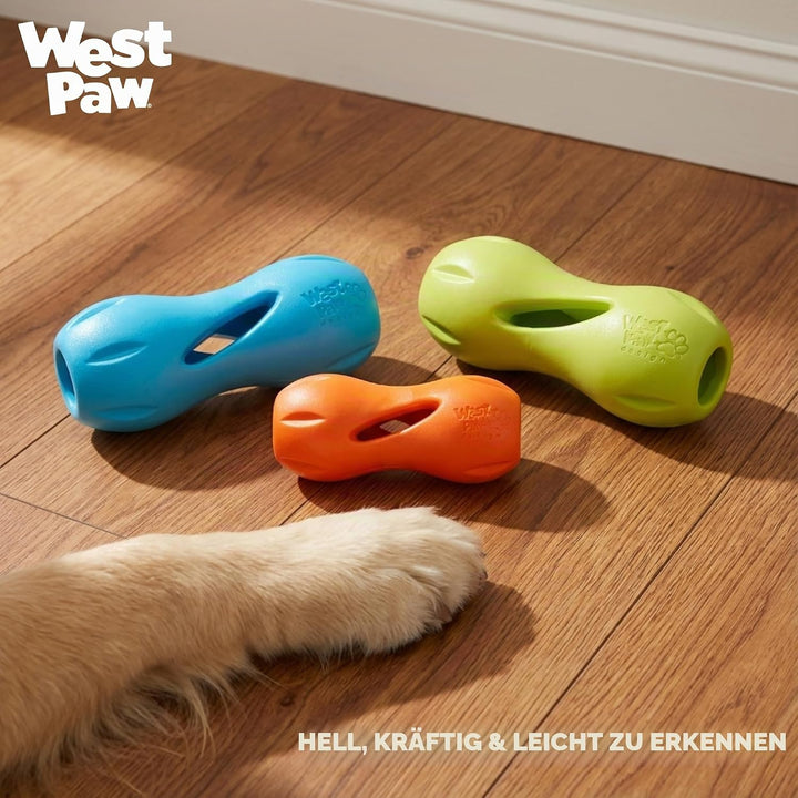 WEST PAW Zogoflex Qwizl Interaktives Leckerli-Spender für Hunde, Granny Smith, klein Granny Smith Sm