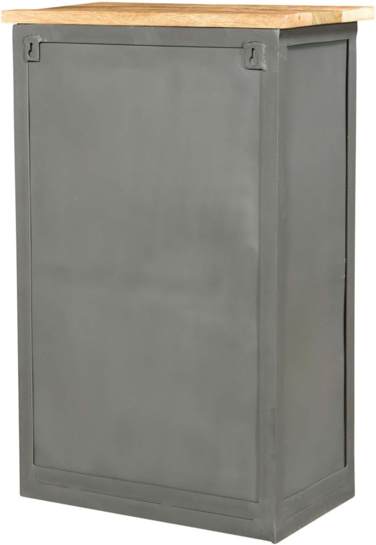 Woodkings® Bad Hängeschrank Pinetown Metall recyceltes Massivholz antik, Vintage, Design, Industrial