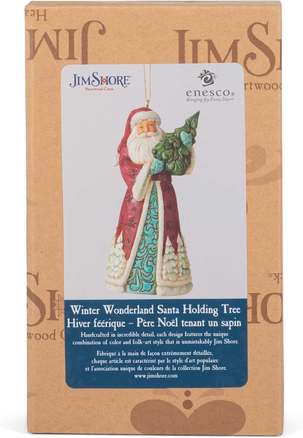 Enesco Jim Shore Heartwood Creek Wonderland Weihnachtsmann mit Baum