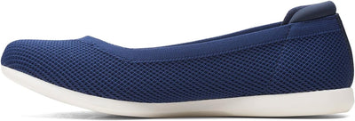 Clarks Damen Carly Wish Ballerinas 37 EU Marineblaues Strickmuster, 37 EU Marineblaues Strickmuster