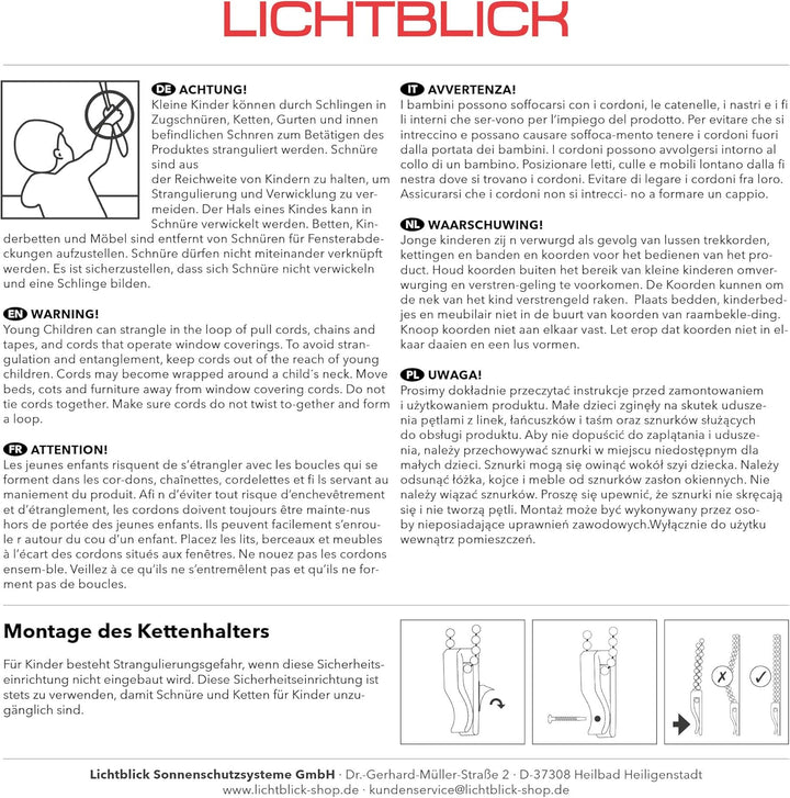 Lichtblick Klemmfix Verdunklungs-Rollo mit Motiv, ohne Bohren, Blickdicht, Seitenzugrollo, Made in G