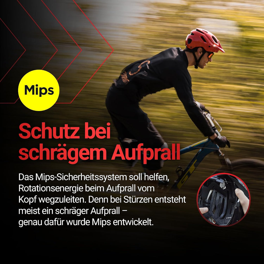KED Pector ME1 MTB Fahrrad Helm rot 2023 M (52-58cm), M (52-58cm)