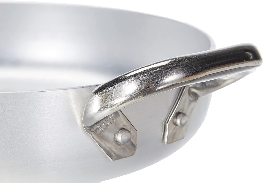Pentole Agnelli Linea Alluminio Induzione Aluminium Professional 3mm Omelettpfanne mit 2 Griffen, fü