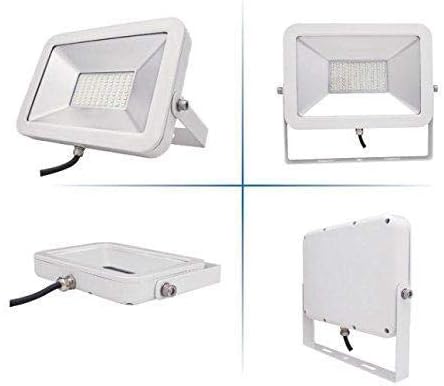 LED Strahler AML® FL 50W, Profi-Qualität für aussen, IP65, Metallgehäuse weiss, 4000K neutralweiss,