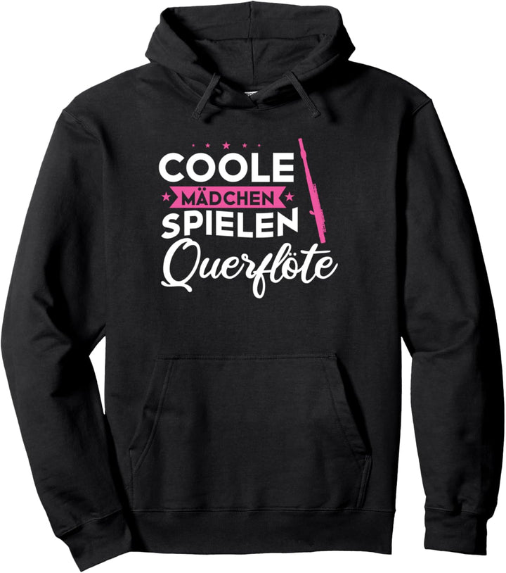 Querflöte Musikinstrument Querflötistin Pullover Hoodie