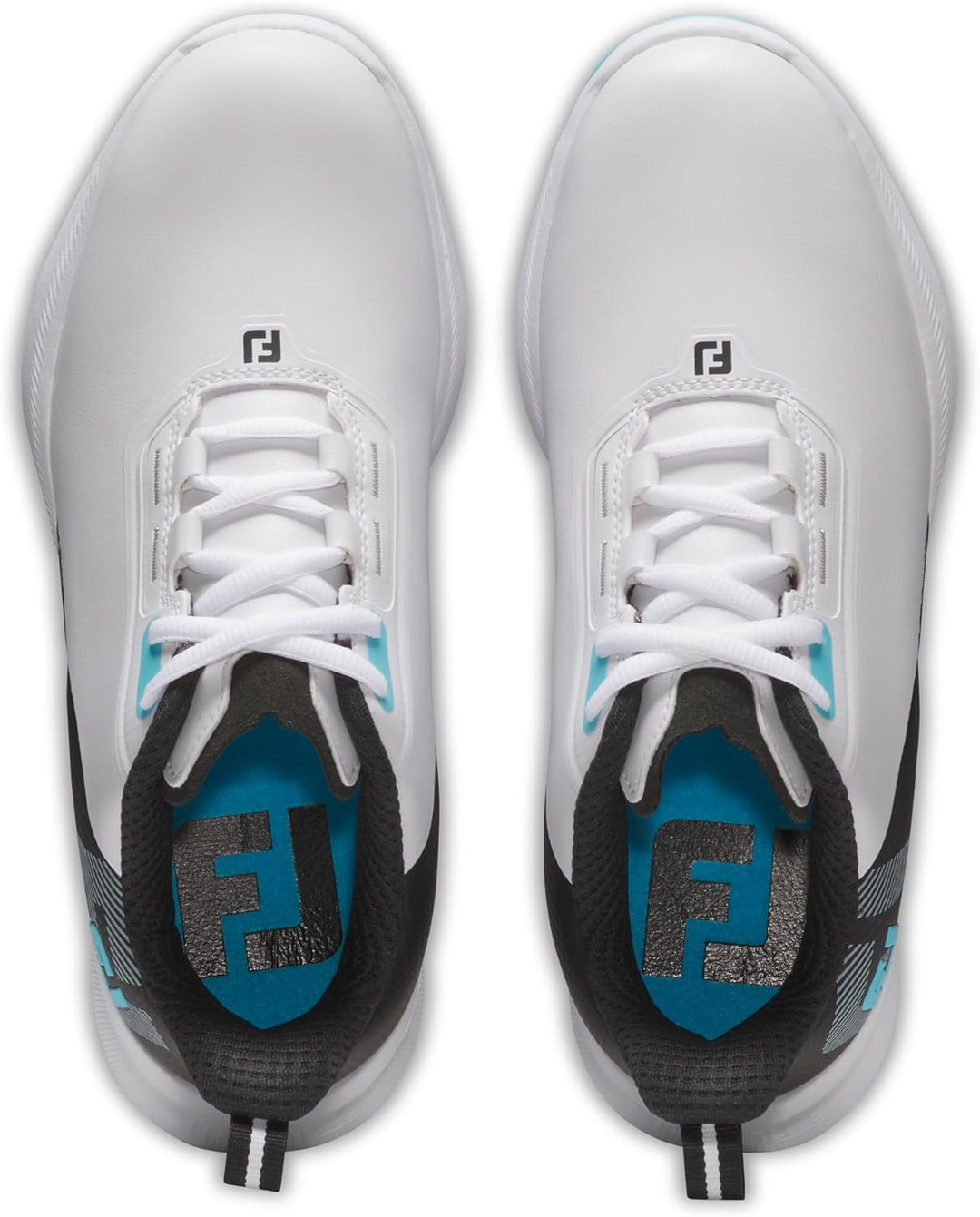 FootJoy Unisex Kinder Junior Fuels Golfschuhe 3 Big Kid Weiss Schwarz Blau, 3 Big Kid Wei&amp;