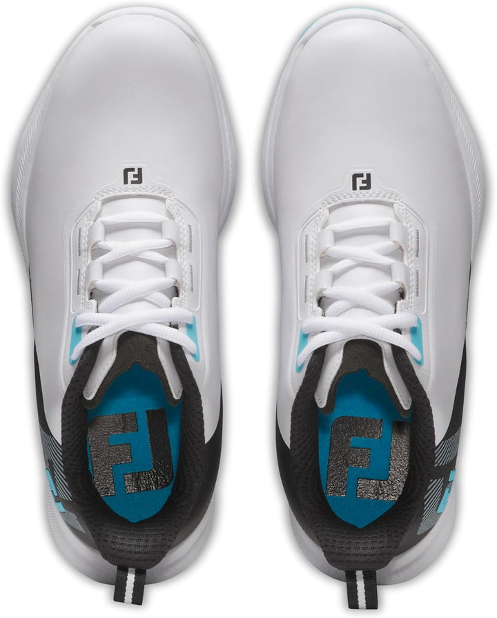FootJoy Unisex Kinder Junior Fuels Golfschuhe 3 Big Kid Weiss Schwarz Blau, 3 Big Kid Wei&amp;