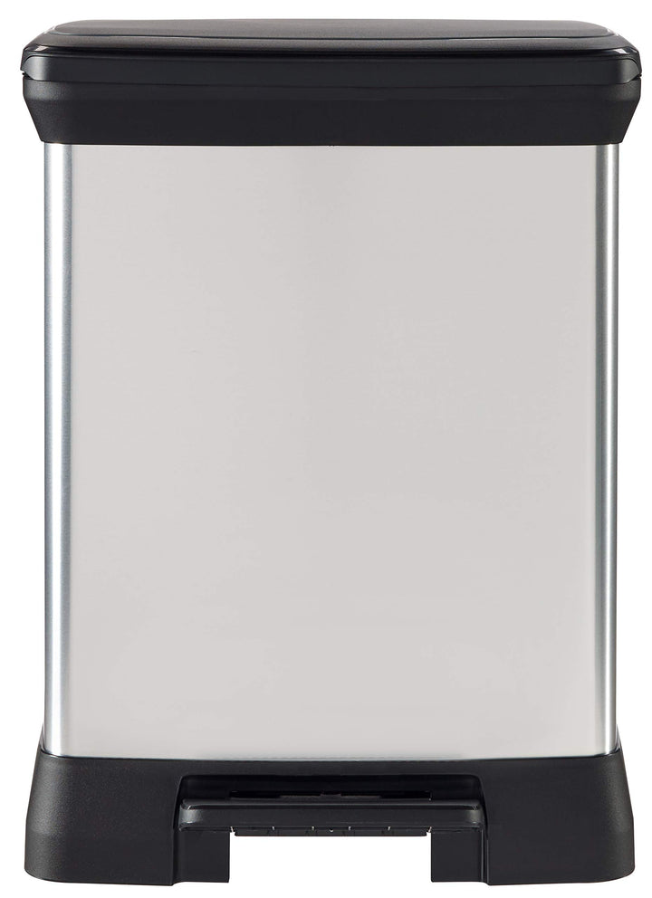CURVER 203279 Treteimer, rechteckig, Polypropylen/Metall, 39 x 29 x 51 cm
